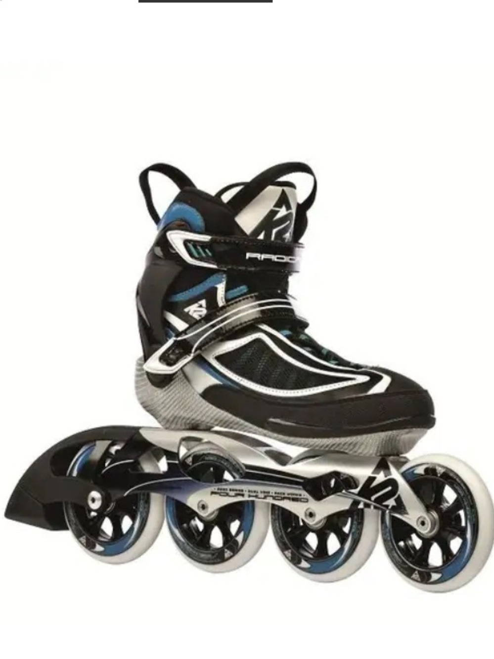 K2 Radical 100 Blue Black Inline Skates 6000 Series Aluminum Frame W 8 B 6